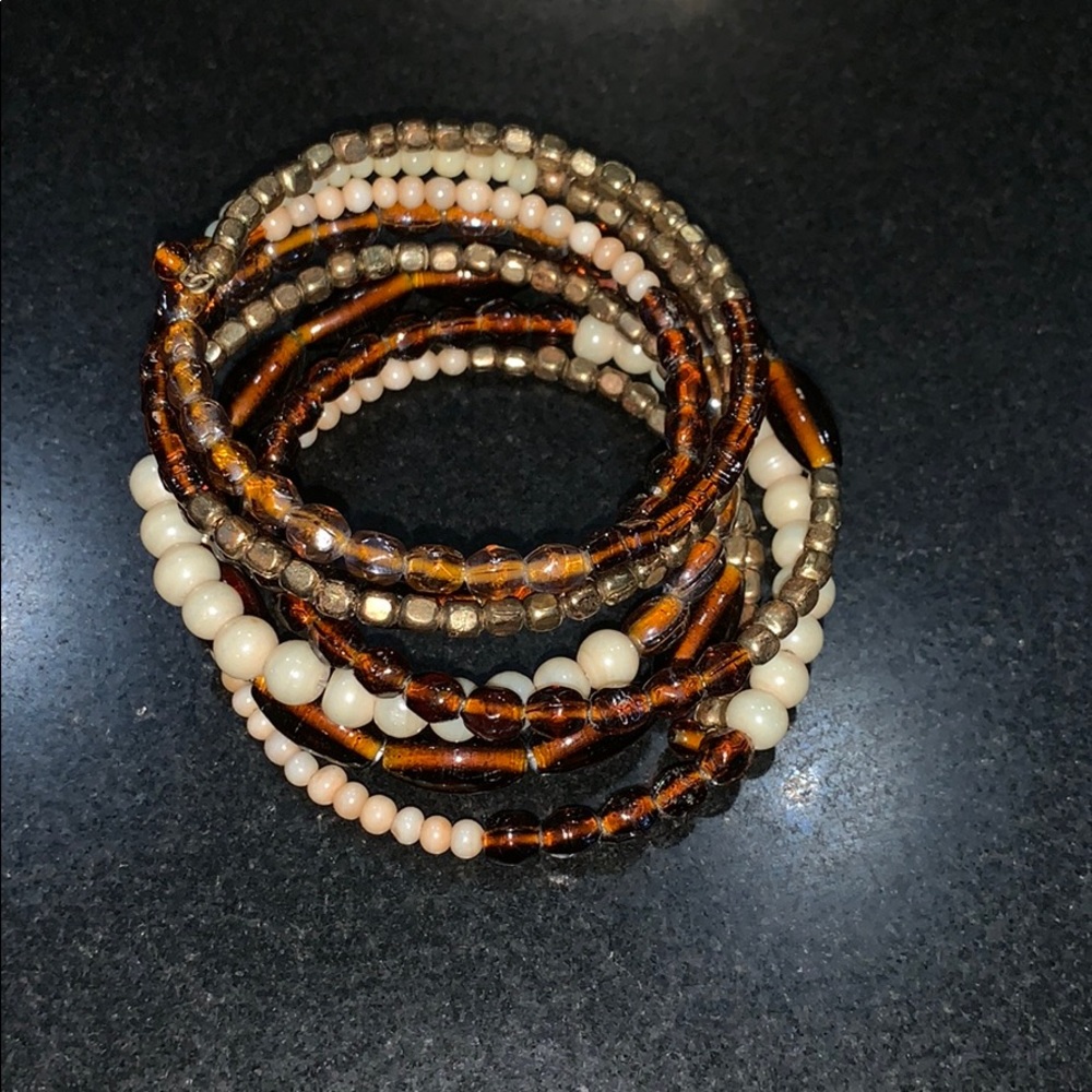 a beaded bracelet
